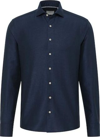Eterna Heren, Overhemden, Blauw, Maat: 2XL