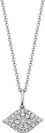 Effy Diamond Pav&eacute; Pendant Necklace - 0.16 ctw in White at Nordstrom Rack, Size 18