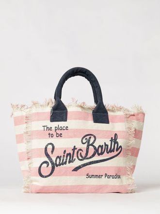 MC2 Saint Barth Borsa Vanity in cotone stampato con logo