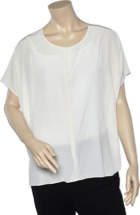 Joseph White Silk Oversized Top