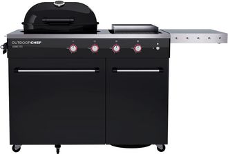 Outdoorchef Barbacoa A Gas Outdoorchef Lugano 570 G - Parrilla Esf&eacute;rica Con Steakhouse Burner Y Plancha De Cocci&oacute;n Lateral