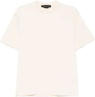 Federico Cina T-shirt girocollo in cotone - Toni neutri