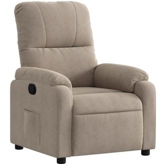 vidaXL Vidaxl - Sill&oacute;n Reclinable Tela De Microfibra Gris Taupe