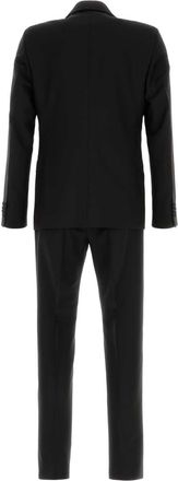 Prada Mens Black Wool Blend Suit Nero Abiti Dress