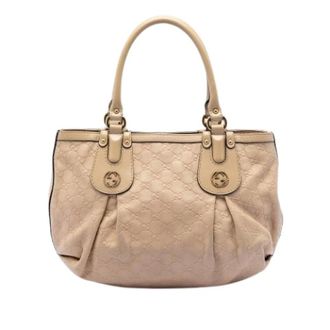 Gucci Pre-owned Handbags, female, Beige, Size: ONE SIZE Pre-owned Scarlett Tote Bag