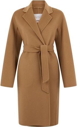 Max Mara Coats - Dames - Jas met riem - Bruin - 2XS - Jassen