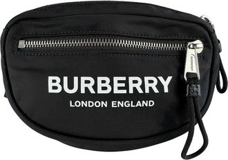 Burberry Black Nylon Canvas Sling Bag (Pre-Owned)