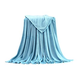 OEM &iexcl;liquidaci&oacute;n Manta/almohad&oacute;n/coj&iacute;n De Sof&aacute;/ropa De Cama De Felpa Suave Y C&aacute;lida De Color Liso Tahtuvzn, Azul, 99,9 X 140,1 Cm, Decoraci&oacute;n Del Hogar