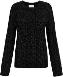 P.A.R.O.S.H. Ladybril Knit Sweater - Knitwear - Mujer - Negro - XS