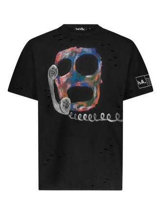 Haculla Gerafeld T-shirt met grafische print - Zwart