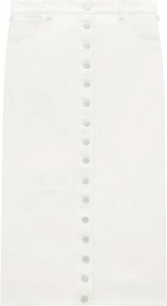 Courr&egrave;ges Flex Denim Rok - Dames - Spijkerrokken - Wit - M - Denim - Rokken