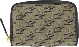 Bottega Veneta Pre-owned Canvas Wallet - Dames - Vintage Accessoires - Beige - ONE Size - Vintage
