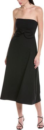 Susana Monaco Strapless Bow Midi Dress