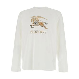 Burberry Hombre, Camisetas, Blanco, Talla: L