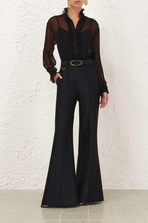 Zimmermann Cape Blouse In Black