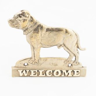 OEM Staffordshire Bull Terrier, Staffik, Staffi: Un Cartel Para Puerta Con Un Perro, Una Placa De Bienvenida De Lat&oacute;n, Un Cartel &Uacute;nico Con La Inscripci&oacute;n 