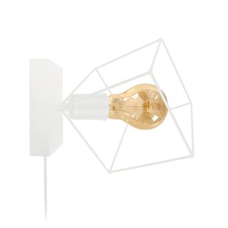 Tosel Aplique de pared metal Alt.37cm blanco ;Pantalla: blanco