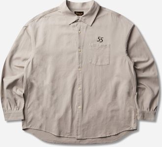 Visvim Men s Palmer Longsleeve Shirt Ivory