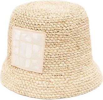 Jacquemus Le Bob Ficiu Bucket Cap - Dames - Hoeden - Beige - 56 CM - Accessoires