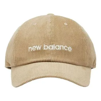 New Balance Wordmark Logo Corduroy Cap Tan JACL1720HMP
