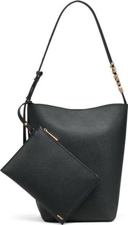 DKNY Avril Bucket Bag in Black/gold at Nordstrom