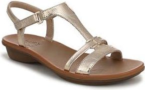 Naturalizer Sofia Sandal in Champagne Faux Leather at Nordstrom Rack, Size 8.5