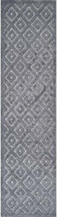 Jonathan Y Designs Portmany Neutral Diamond Trellis Indoor/Outdoor Area Rug in Graphite at Nordstrom, Size 3Ft 0In X 5Ft 0In