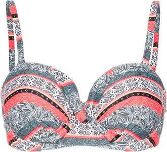 Protest Bade-Shirt PROTEST Bikini Top MM BIBI 20 CCUP, Damen, Gr. M, EURO, bunt (eternity), Obermaterial: 85% Polyester PES. 15% Elasthan EL., Bikini-Oberteil