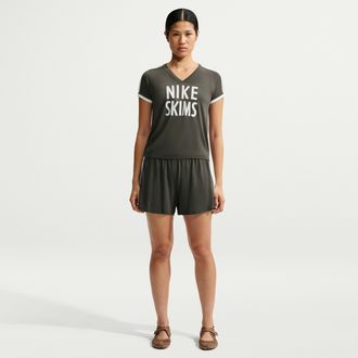 Nike Womens SKIMS Stretch Knit 5 Shorts in Grey | IV6653-080