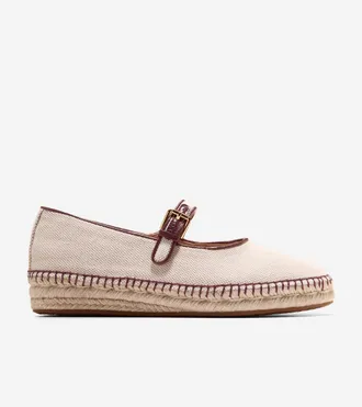 Cole Haan Womens Cloudfeel Asbury Mary Jane Ballet Flats - Beige Size 10.5
