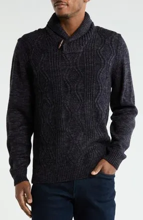 Weatherproof Marl Cable Stitch Sweater in Indigo Heather at Nordstrom Rack, Size Xx-Large R