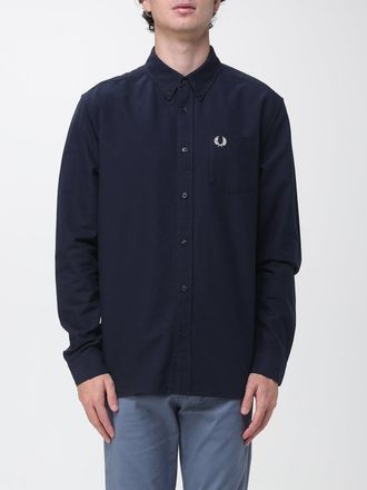 Fred Perry Shirt Men color Navy