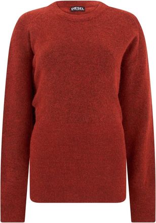 Diesel Trui met ronde hals - Dames - Truien - Rood - Maat: XS Wol