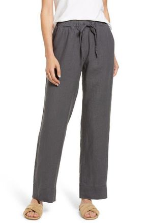 Parachute Linen Lounge Pants in Coal at Nordstrom, Size X-Small