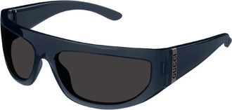 Gucci Mens Black Rectangular Sunglasses GG1574S 003