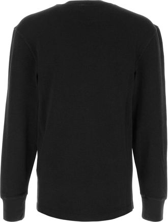 Entire studios Mens Long T-Shirt Black Cotton
