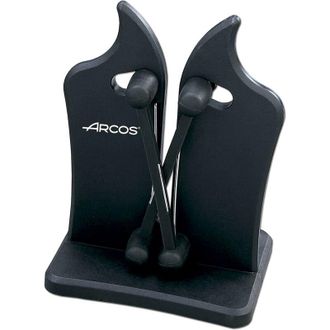 Arcos Afilacoltelli Professionale - Realizzato in abs per Affilare Coltelli con Sicurezza e Precisione Senza Sforzo - Nero, Serie Afilatori, Dimensioni 110