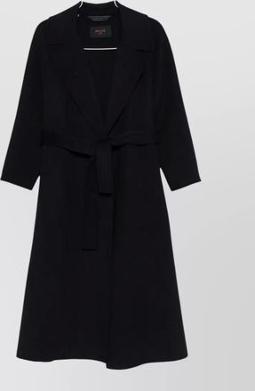 Palt&ograve; wool belted single breasted coat