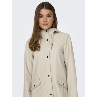 Only Halflange jas met kap