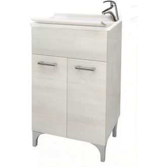OEM Lavabo 2 Puertas Roble Blanco Cm 50x50