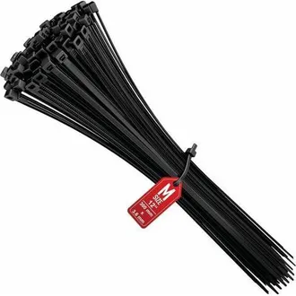 OEM Fascette Per Cavi 300 Mm X 3,6 Mm, Fascette Per Cavi, Fascette Per Cavi In Nylon, Fascette Per Cavi Da 300 Mm, Nere, Confezione Da 100