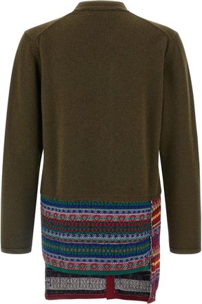 Comme Des Gar&ccedil;ons Mens Bicolor Wool Cardigan Clothing