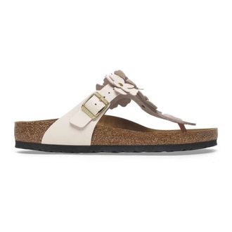 Birkenstock Gizeh Flower Embellishment Regular Fit - female - Birkenstock - Flip Flops - Pink - 3 UK - Shoes