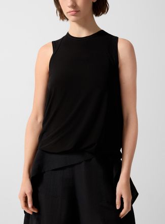 Issey Miyake Womens Balloon-hem layered-effect Cami Top