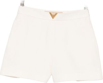 Valentino V Logo Signature Wool And Silk Shorts
