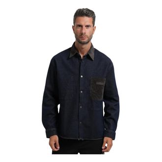 A|X Armani Exchange Camicia in Denim - - Shirts - Uomo - Blu - L