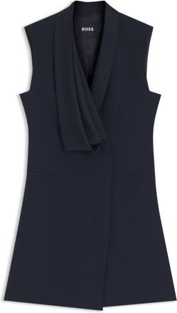 BOSS Tuxedo-style dress with draped lapel