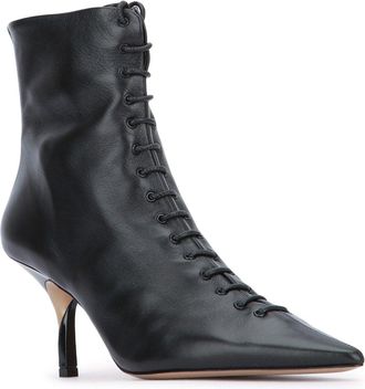Jacquemus Womens Bottines Boot Black Lamb Leather
