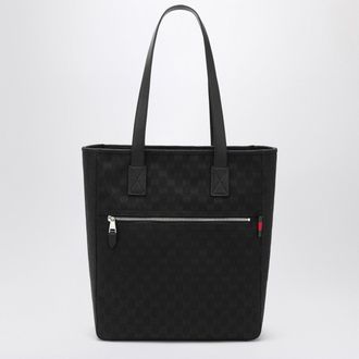 Gucci GG black fabric shopping bag