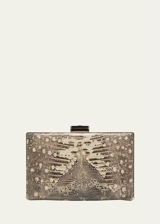 Valentino Garavani Secrets Snakeskin Clutch Bag